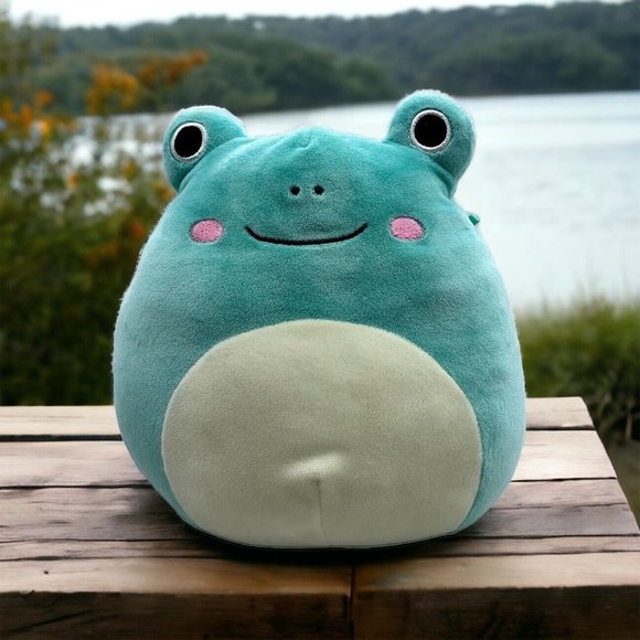 Squishmallows Other - Squishmallows 8" Ludwig the Turquoise Frog  RARE Summer Plush Wendy's BF